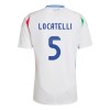 Camiseta de fútbol Italia Manuel Locatelli 5 Segunda Equipación Euro 2024 - Hombre